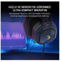 GAMEPOWER RYO Siyah 7.1 Surround Rainbow USB Gaming (Oyuncu) Kulaklık